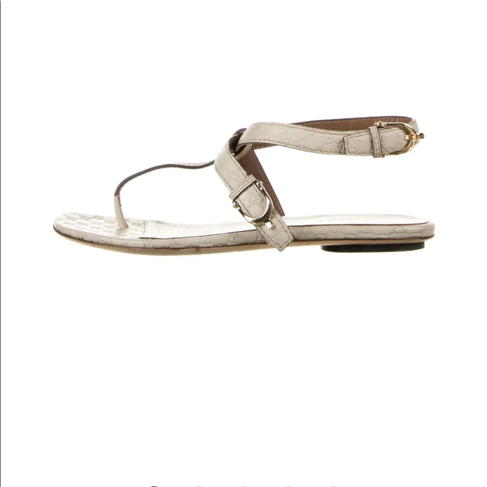 Gucci sandals, light cream/ivory color size 6